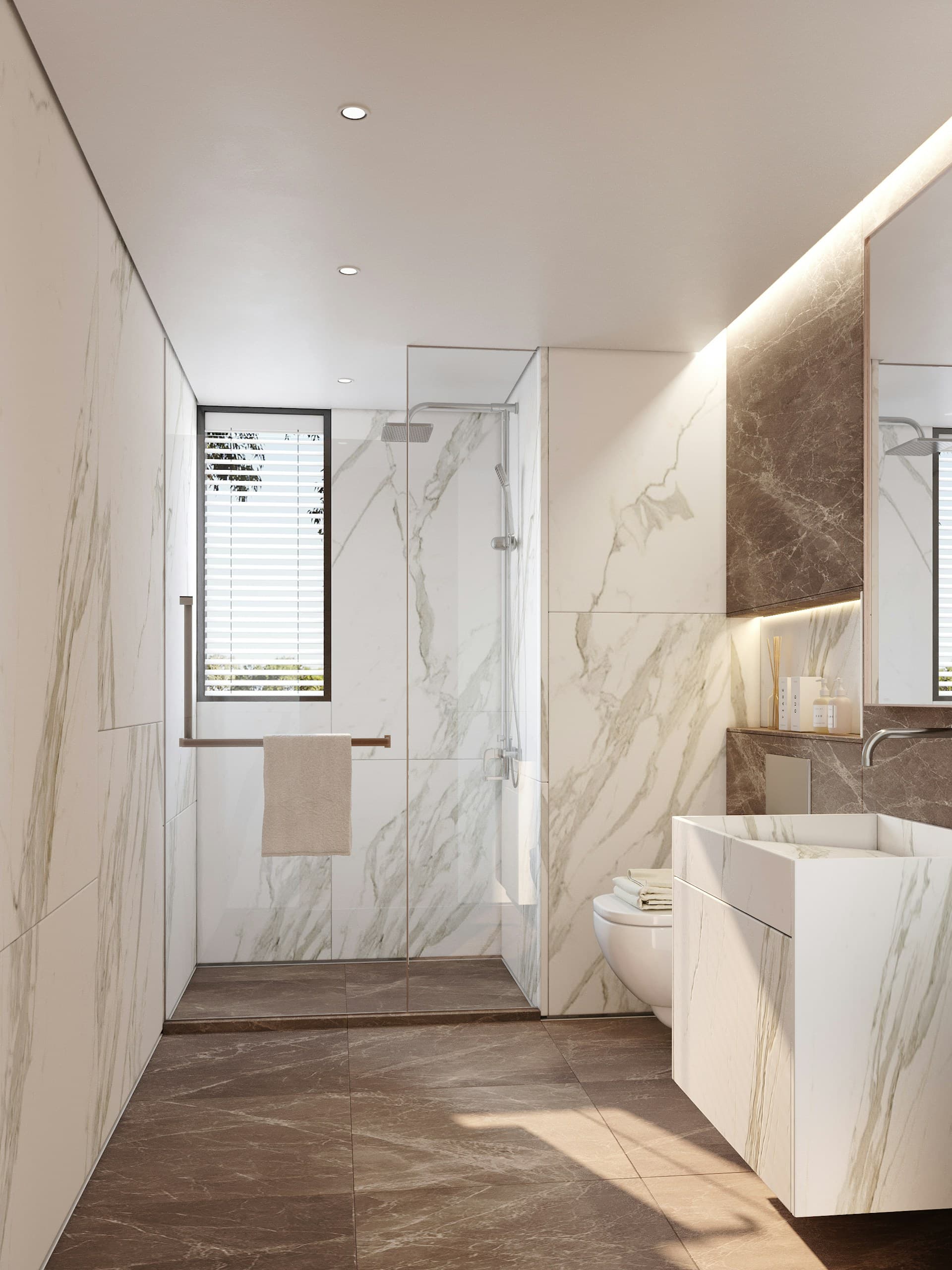 Salle de bain rénovée clé en main par PCR